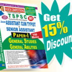 TSPSC JUNIOR ASSISTANT CUM TYPIST & SENIOR ASSISTANT  Paper-I: General Studies and General Abilities (English Medium) (Rs. 399 after discount Rs. 339)