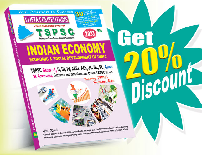 TSPSC-Indian-Economy-EM-Rs.119 TSPSC Indian Economy (Economic and Social Development of India) (English Medium) Rs. 119 - Image 1