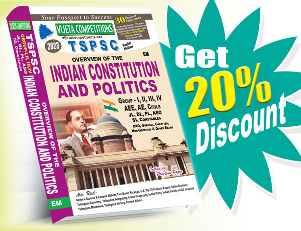 Ts-Indian-Polity TSPSC Overview of the Indian Constitution And Politics (English Medium) Rs.699 - Image 1