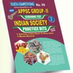 APPSC Group-II Screening Test Indian Society Practice Bits A3 Book English Medium (Rs.59)
