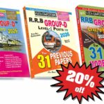 RRB Group-D Level - I Posts  3 Books (Guide, Top 31 Previous Papers, Top 31 Model Papers) (English Medium) Rs. 977 (Combo Pack)