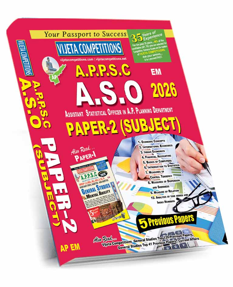 APPSC-ASO-Pasper-2-EM-May-2026 APPSC ASO (Assistant Statistical Officer in A.P. Planning Department) Paper-II Subject (English Medium) (Rs. 799) - Image 1