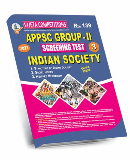 APPSC Group-II Screening Test Indian Society A3 Book English Medium (Rs.139)